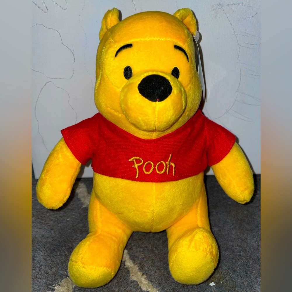 Winnie The Pooh Bear Disney Plushie Plush Stuffed Animal NWT Official
